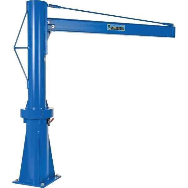 Vestil 1000 Lb Capacity Blue Multi-Station Transportable Jib Crane 6' X 6'