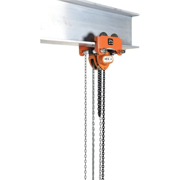 Vestil 2000 Lb Capacity Low Headroom Combination Chain Hoist And Trolley Gear