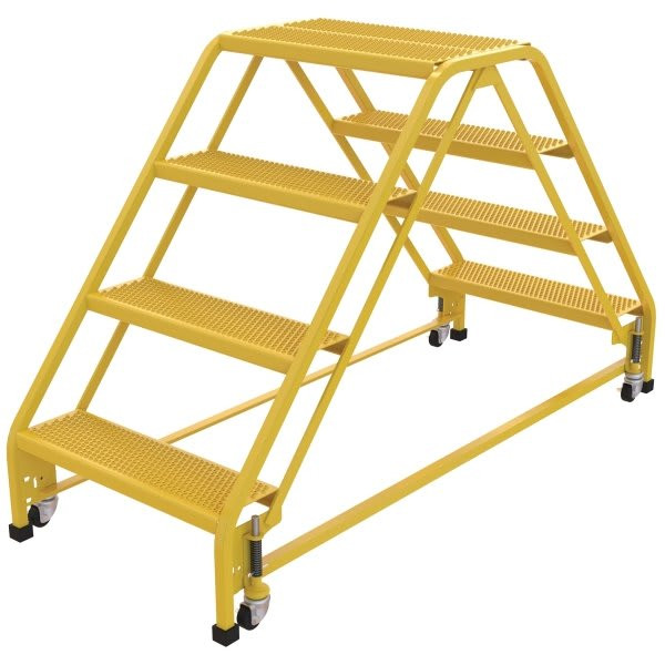 Vestil Perforated 4-Step Double Sided Portable Ladder 65.56 X 26.06"