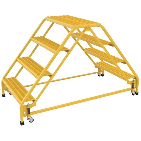 Vestil Grip Strut 4-Step Double Sided Portable Ladder 65.56 X 32.75"