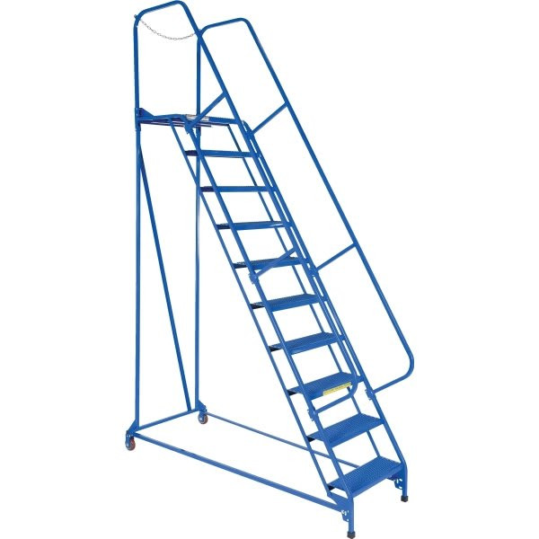 Vestil Perforated 10-Step Maintenance Ladder 81.13"