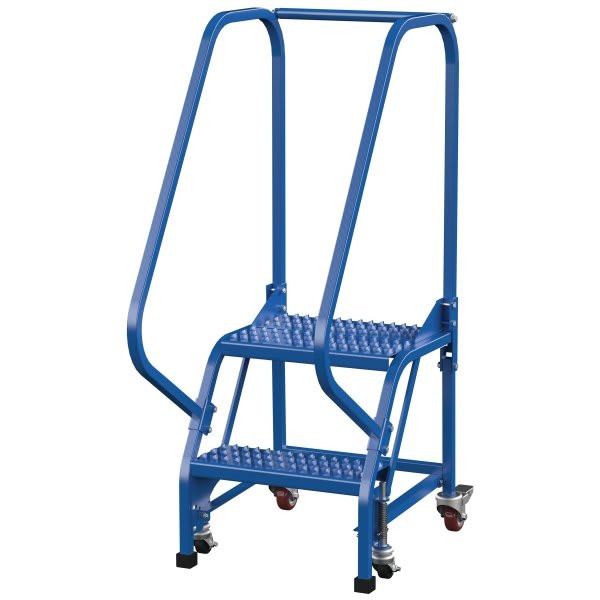 Vestil Grip Strut 2-Step Portable Warehouse Ladder 34.06"