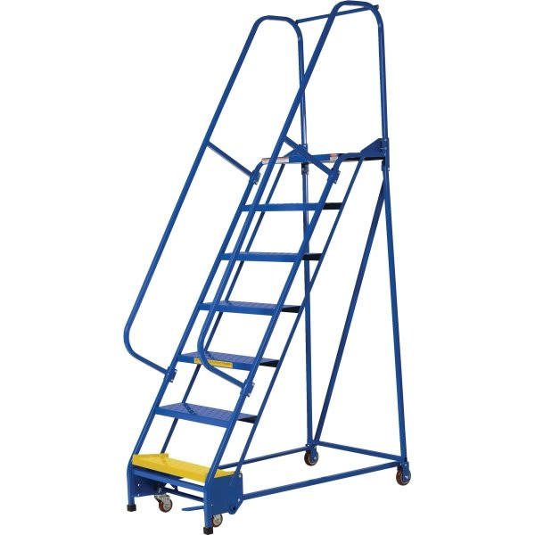 Vestil Perforated 7-Step Portable Warehouse Ladder 56.31 X 29.75"