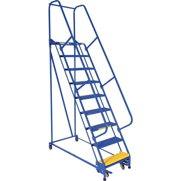 Vestil Perforated 9-Step Portable Warehouse Ladder 58.94 X 29.75"