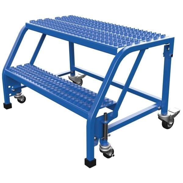 Vestil Grip Strut 2-Step No Rail Portable Warehouse Ladder 25.06 X 34.31"