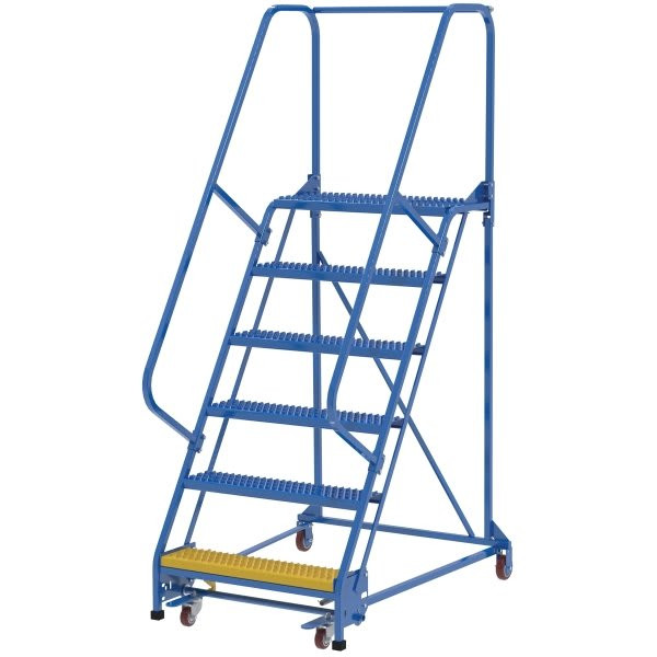 Vestil Grip Strut 6-Step Portable Warehouse Ladder 50.13 X 38.94"