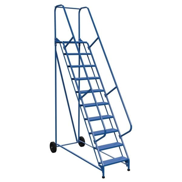 Vestil 58° Perforated 10-Step Roll-A-Fold Ladder 78.88 X 34.25"
