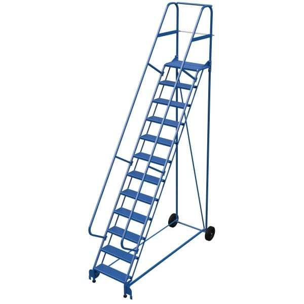 Vestil 58° Perforated 12-Step Roll-A-Fold Ladder 91 X 34.25"