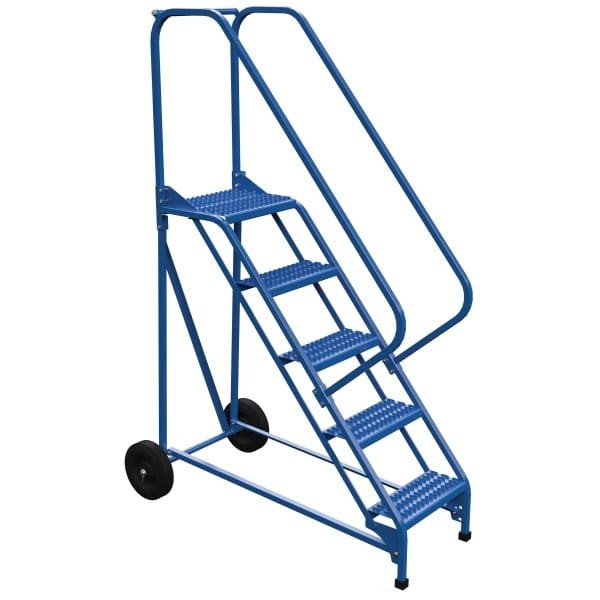 Vestil 50° Grip Strut 5-Step Roll-A-Fold Ladder 54.31 X 28"