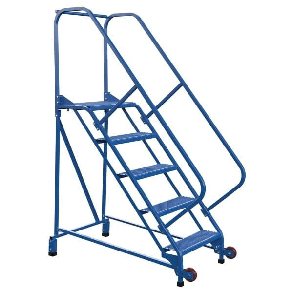 Vestil 50° Perforated 5-Step Tip-N-Roll Ladder 55.5 X 29.5"