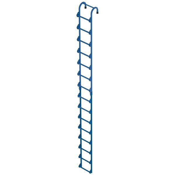 Vestil Blue Finish Tank Access Ladder 12.38 X 14 X 180"