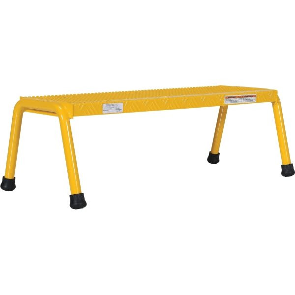 Vestil Yellow 1-Step Wide Welded Aluminum Step Stand 14.88 X 32.81"