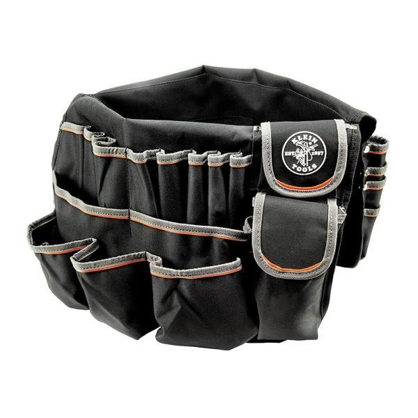 Klein Tools Bucket Bag Black With Gray And Orange Trim