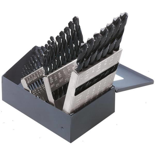 Klein Tools Black Oxide Regular-Point Drill-Bit Set, 29 Piece