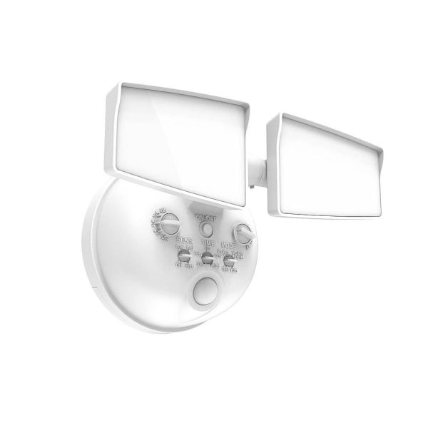 Cooper Lighting Next Gen Battery-Powered LED Security Floodlight 2 Head W/ SEC2HSBATMWH