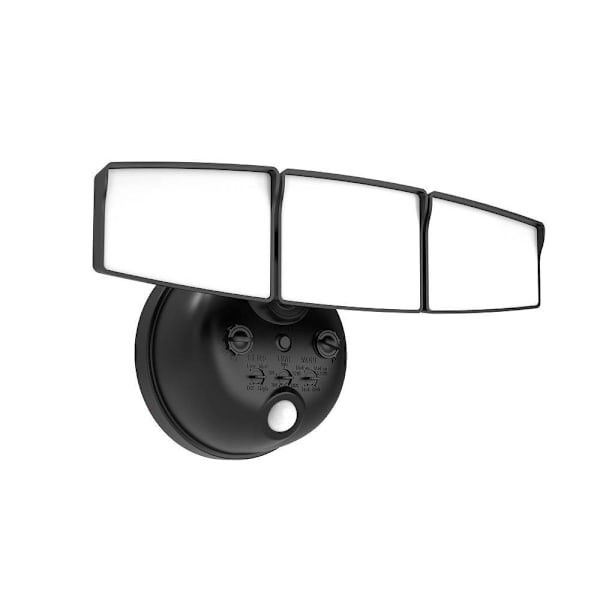 Cooper Lighting Next Gen Battery-Powered LED Security Floodlight 3 Head W/ SEC3HSBATMBLK