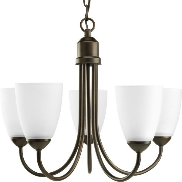 Progress Lighting Gather 5-Light Ceiling Indoor Chandelier (Glass) P4441-20
