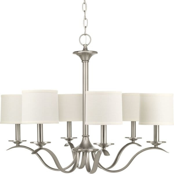 Progress Lighting Inspire 6-Light Indoor Chandelier (Linen) P4739-09