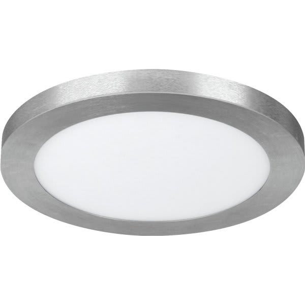 FEIT 13 In. 15 Watt Color Selectable Nickel Round Flat Panel LED Fixture