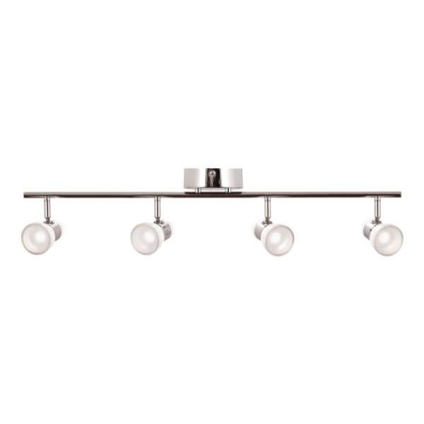 AFX Gage 30 In. 4-Light LED Fixed Rail Fixture Polished Chrome, 3000k