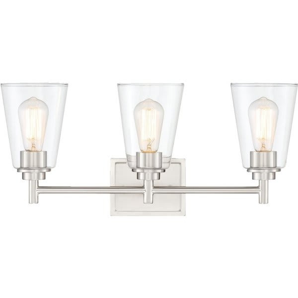 Cordelia Lighting 22.5 In. 3-Light Incandescent Bath Vanity Fixture