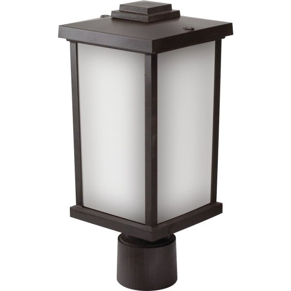 Liteco 9w Wall Mount Lighting Post Cap (Bronze)