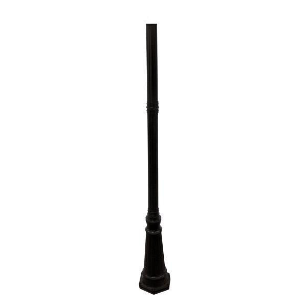 Gama Sonic 78 Inch Imperial Lamp Post No Light, Black Finish