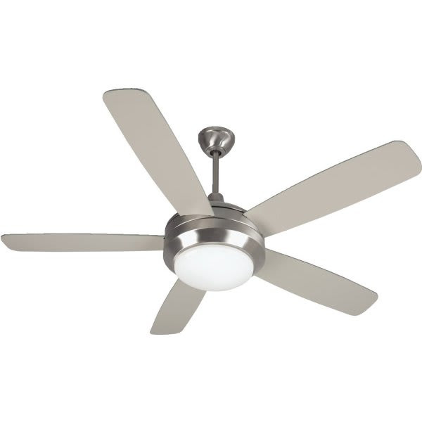 Craftmade Helios 52 In. 5-Blade Halogen Ceiling Fan With Light (Silver)