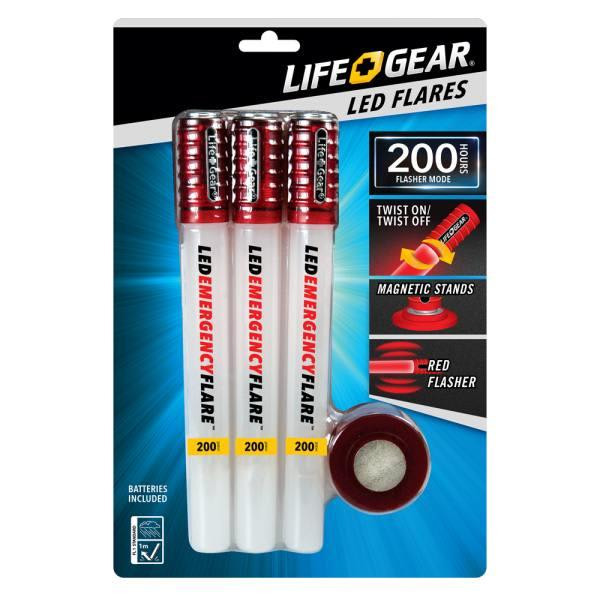 Life+gear Resuable, Magnetic, Led Emergency Flares