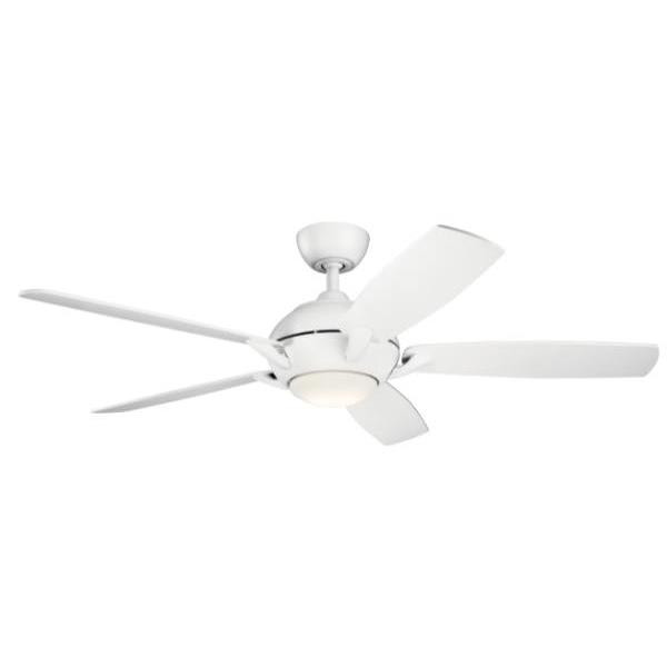 Kichler Geno 54 In. 5-Blade Led Ceiling Fan W/ Light (White)