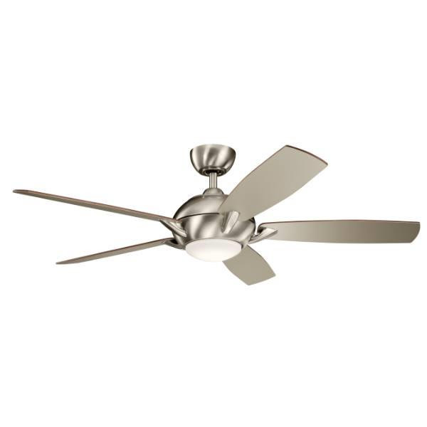 Kichler Geno 54 In. 5-Blade Led Ceiling Fan W/ Light (Stainless Steel)