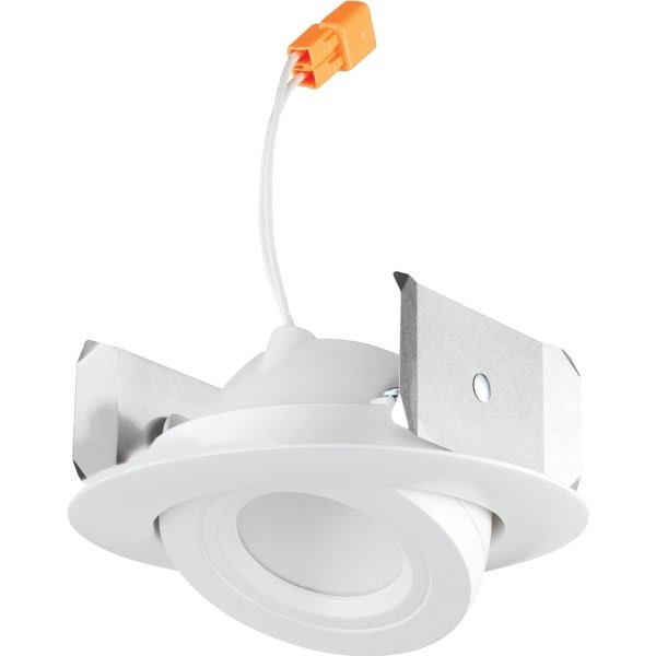 Lithonia Lighting Juno Basics 2700k Adjustble LED Retrofit Trim Narrow Flood 4rla G2 06lm 27k 90cri Wfl 120 Frpc Wh