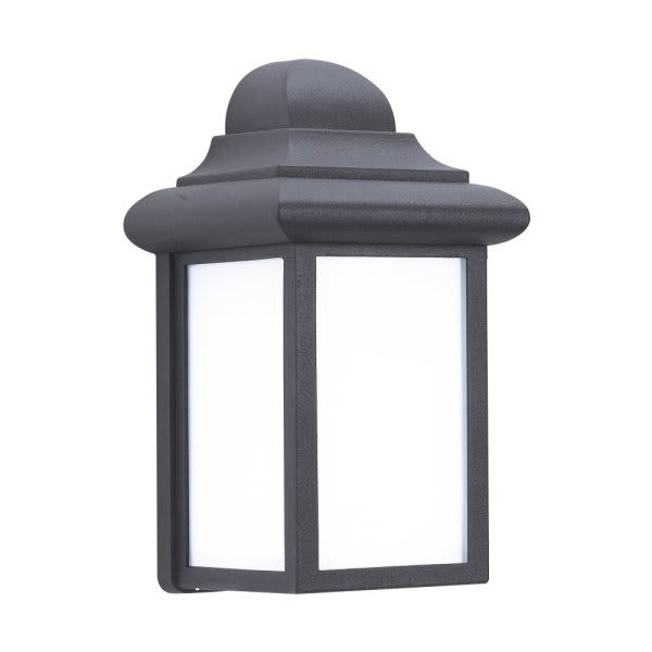 Generation Lighting Mulberry Hill 8.75 In. 1-Light Outdoor Lantern (Black/White)