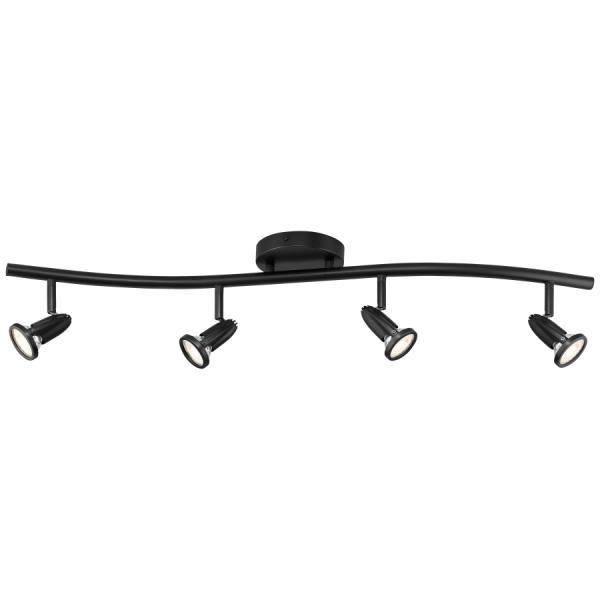 Access Lighting Cobra 33 Inch Wide Black Led Ceiling Light With Black Shade