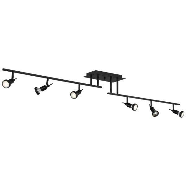 Access Lighting Viper 62 Inch Wide Black Led Ceiling Light With Black Shade