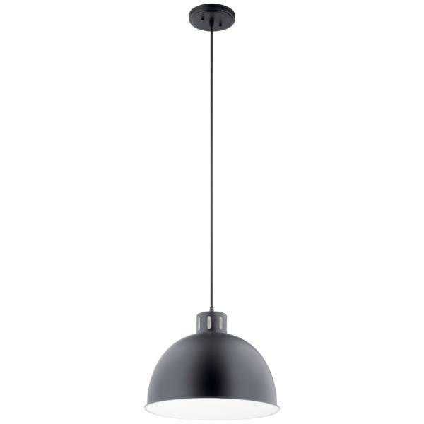 Kichler Zailey 16 In. 1-Light Pendant Fixture (Black)