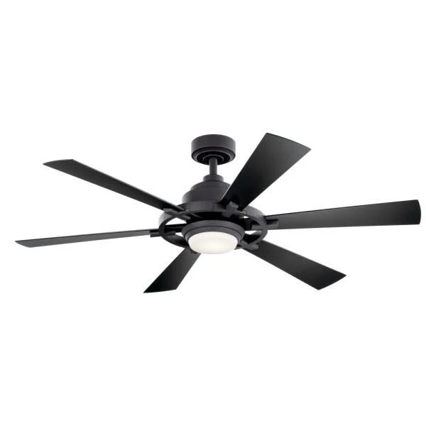 Kichler Iras 52 In. 6-Blade Led Ceiling Fan W/ Light (Black)