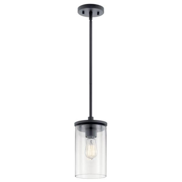 Kichler Crosby 1-Light Pendant Fixture (Black)