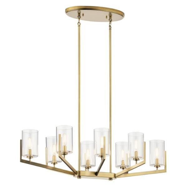 Kichler Nye 8-Light Indoor Chandelier (Brushed Natural Brass)