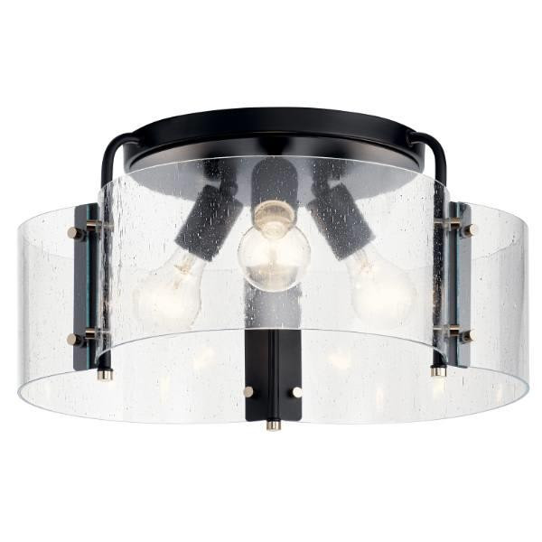 Kichler 42955bk Thoreau Semi-Flush Mount Light