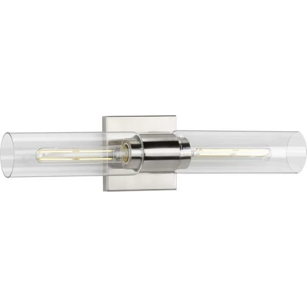 Progress Lighting Clarion 2-Light Wall Sconce (Brushed Nickel)