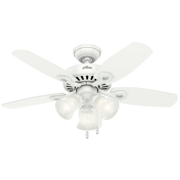 Hunter Fan Snow White 42 In. Ceiling Fan W/ Light (White)