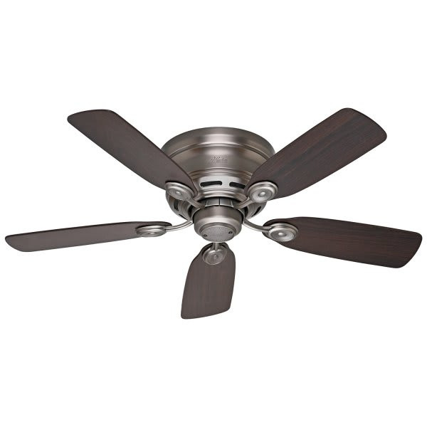 Hunter Fan 42 In. Low Profile Ceiling Fan W/ Light (Antique Pewter)