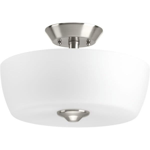 Progress Lighting P350060-009 Leap Incandescent Semi-Flush Mount Light