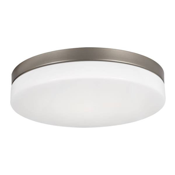 AFX Oscar 11 In. LED Flush Mount Satin Nickel 120v, 27/30/35/40/50k