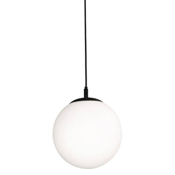 AFX Loretto 12 In. Medium Base Pendant Fixture Black 120v