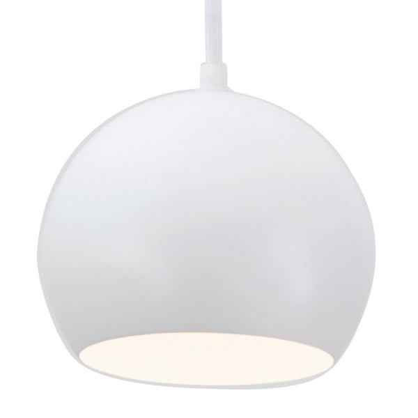 AFX Roxy 8 In. Medium Base Pendant Fixture White 120v