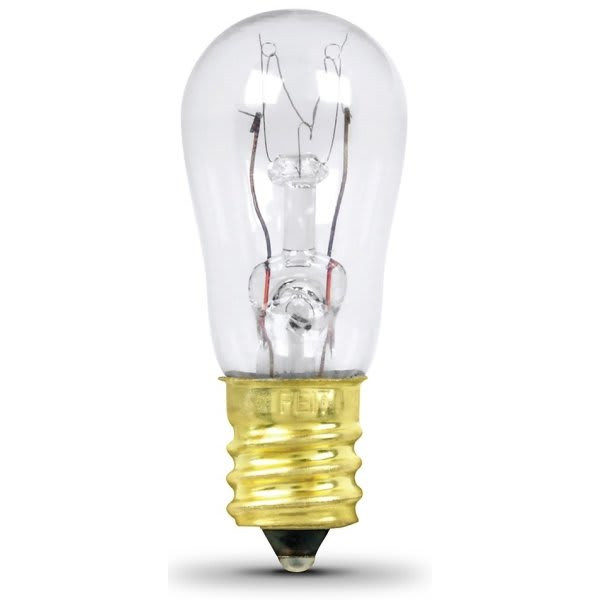 FEIT Electric 6w S6 Candelabra Incandescent Clear Appliance Bulb Package Of 24