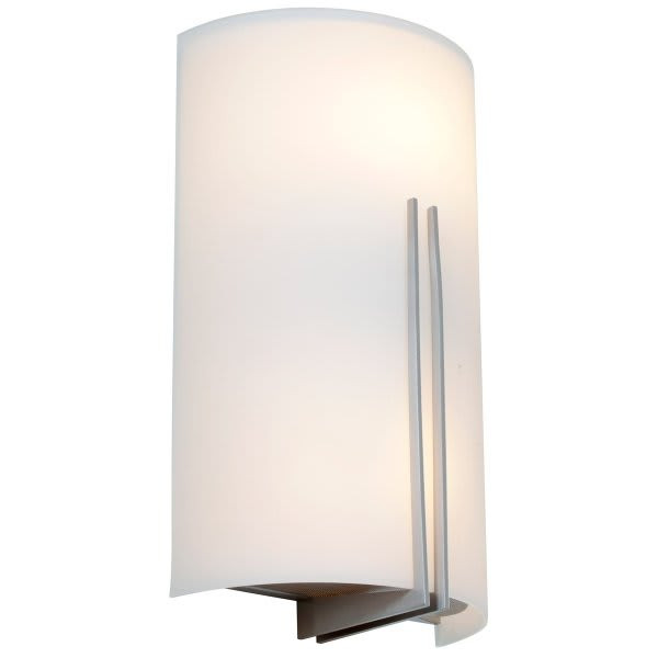 Access Lighting Prong 2 Light Led Wall Sconce Brushed Steel Finish