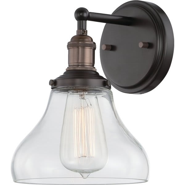 Nuvo Lighting 7 In. 1-Light Incandescent Wall Sconce (Rustic Bronze)